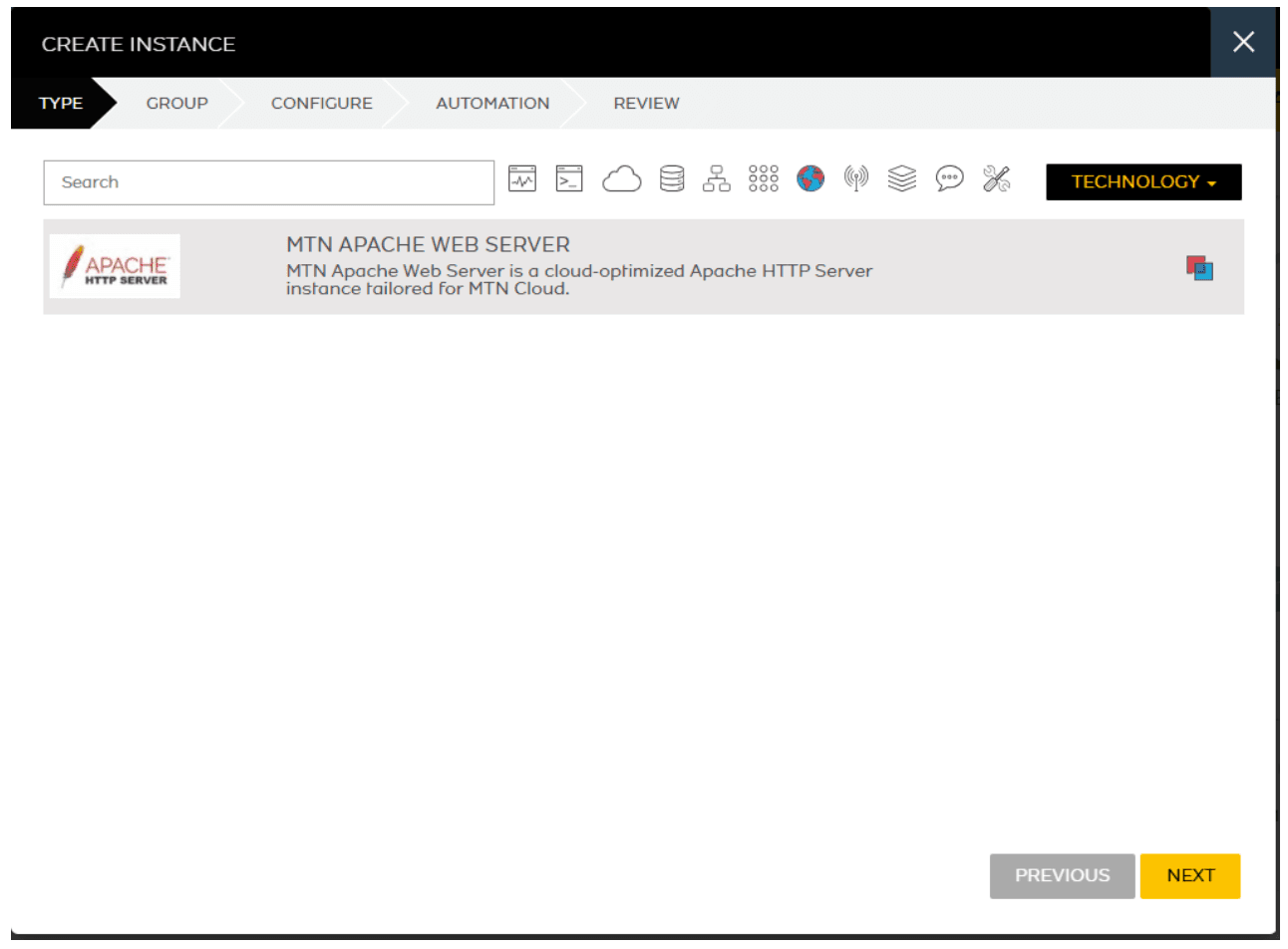 Deploying via the Instance tab