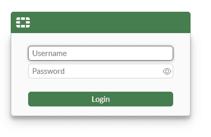 Fortinet GUI login screen