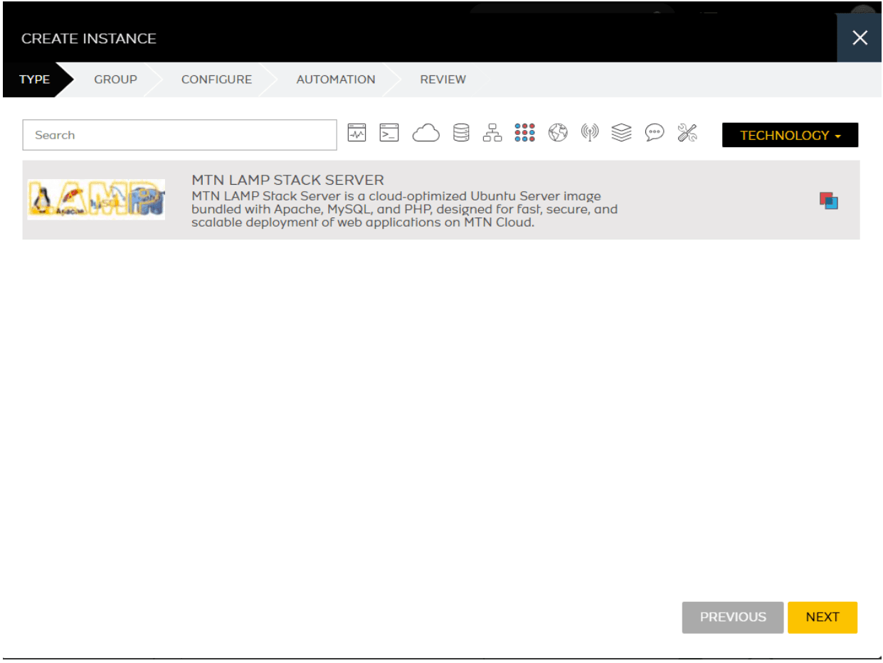 Deploying via the Instance tab.