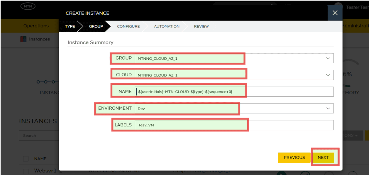 Select Group and Cloud