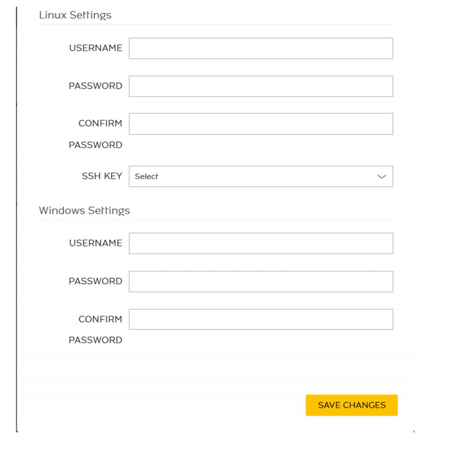 Linux and Windows Settings