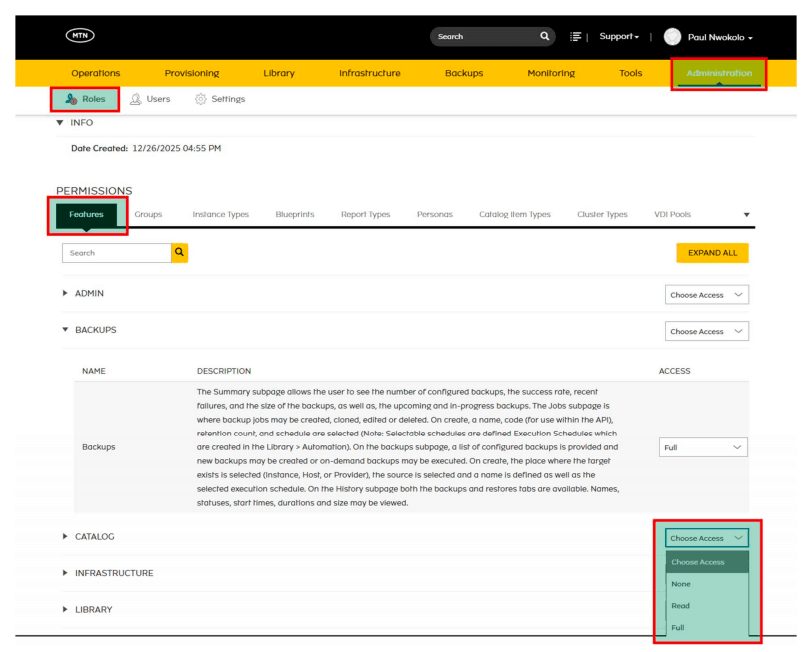 Permissions Configuration