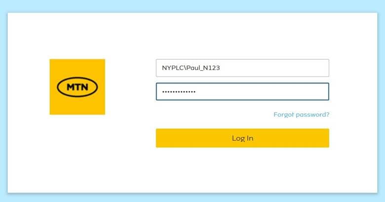 Updated account login URL in MTN Cloud