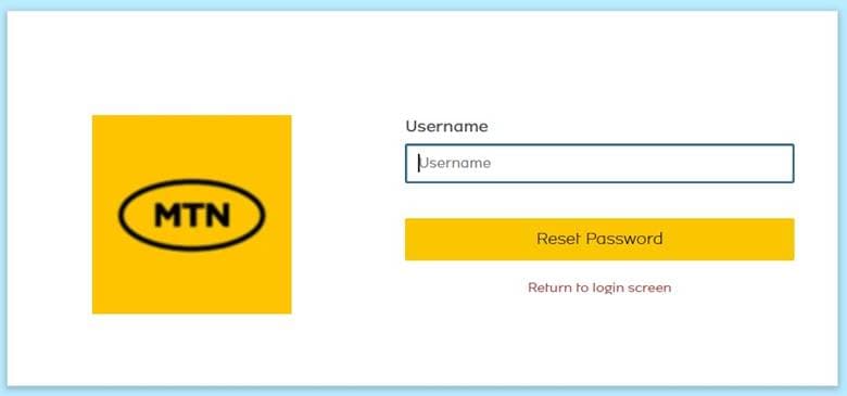 Password reset request form