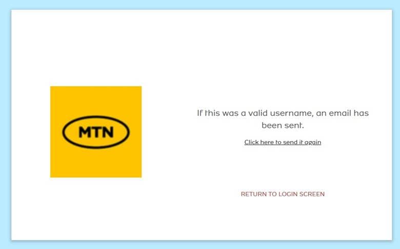 Reset Password action in MTN Cloud